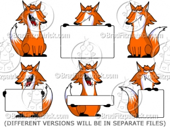 Cartoon Fox Clip Art Graphics