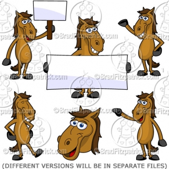 Cute Cartoon Horse Clipart Graphics