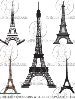 Cartoon Eiffel Tower Clipart