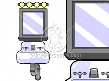Cartoon Vanity Clip art