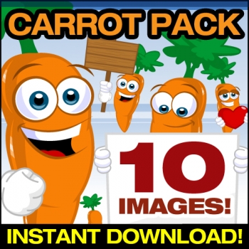 Carrot Vector Pack Collection Clipart