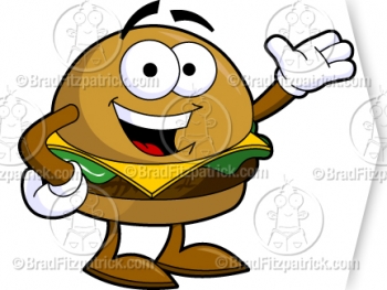 Cartoon Cheeseburger Clipart