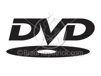 Vector EPS DVD Logo Clipart Graphic