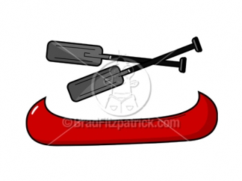 Cartoon Canoe Clipart