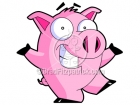Cartoon Pig Clip Art Character
