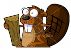 Cartoon Beaver Clipart Character