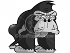 Cartoon Gorilla Clipart Character
