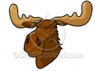 Cartoon Moose Clipart Character