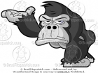 Angry Gorilla Presenting or Introducing Something