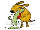 Cartoon Dog Barf Clipart Character