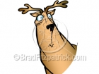 Cartoon Elk Clipart Character