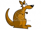 Cartoon Kangaroo Clipart Character