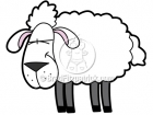 Cartoon Sheep Clipart Character