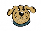 Royalty Free Dog Head Cartoon Clipart
