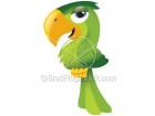 Cartoon Tropical Bird Clipart Graphics