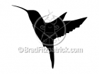 Royalty Free Hummingbird Vector Sihouette