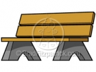 Cartoon Bench Clipart