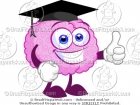 Smart Brain Wearing a Graduation Cap