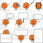 Cartoon Basketball Character Clipart Mascot Graphics