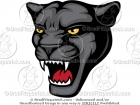 Panther Face Mascot Clip Art