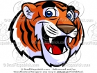 Cute Tiger Mascot Clip Art for Kids
