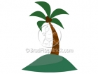 An Island Palm Tree Clipart