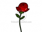 Royalty Free Rose Cartoon Clipart