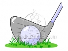 Golf Club & Ball Clipart Graphics