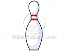 Cartoon Bowling Pin Clipart Graphics