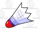 Cartoon Shuttlecock Clipart (Birdie)
