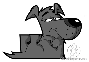 cartoon-dog-rolling-over-dog clipart