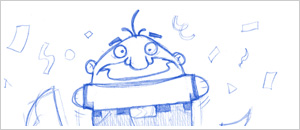 Illustration of Helium Man Character Design