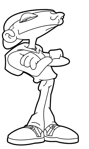images of cartoon characters coloring. Cartoon Boy Coloring Page