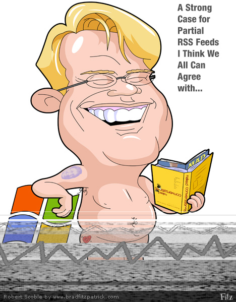 Picture of Robert Scoble\'s Caricature - A Cartoon Robert Scoble, the Scobleizer