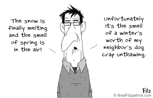 Spring Cartoon, a cartoon about spring, winter and smelly crap.