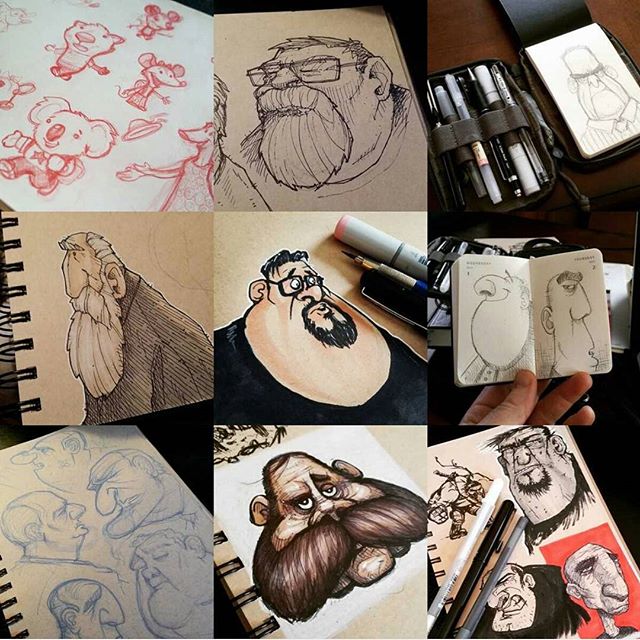 9 Most Liked Drawings of 2015... Thanks All! #drawing #sketch #sketchbook #characterdesign #doodle #bestnine #2015bestnine #2015 #dailydrawing #drawingaday #drawings #sketches