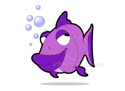 Cartoon Character Pictures on Cartoon Fish Character Design Illustration