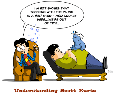 scott Kurtz and scott mccloud cartoon illustration