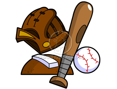 Baseball on Cartoon Baseball Clipart Equipment Art