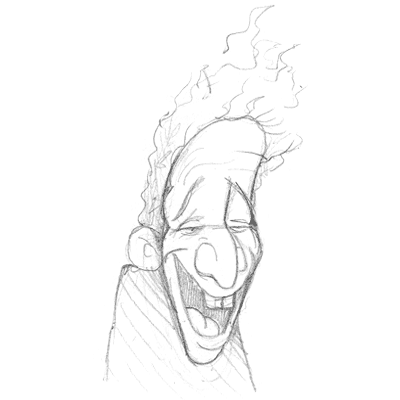 doofus dude sketch illustration