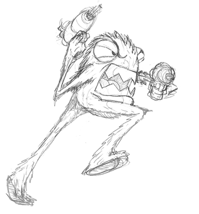 Cartoon Monster Drawings