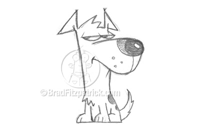  Popular Cartoons on Cartoon Dog Character Sketch Drawing Illustration