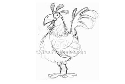 A Rooster Drawing for the New Year – Drawings & Sketches