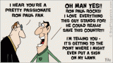 Ron Paul Cartoon - Passionate Supporters