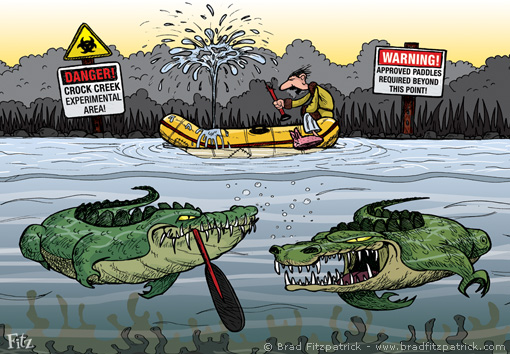 Cartoon Crocodiles, Alligators, and Cody
