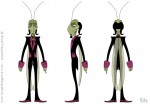 Cartoon Cricket Character Design