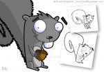 Cartoon Squirrel Character Design