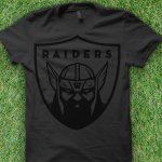 Black Raiders Football Shirt Winslow Maine